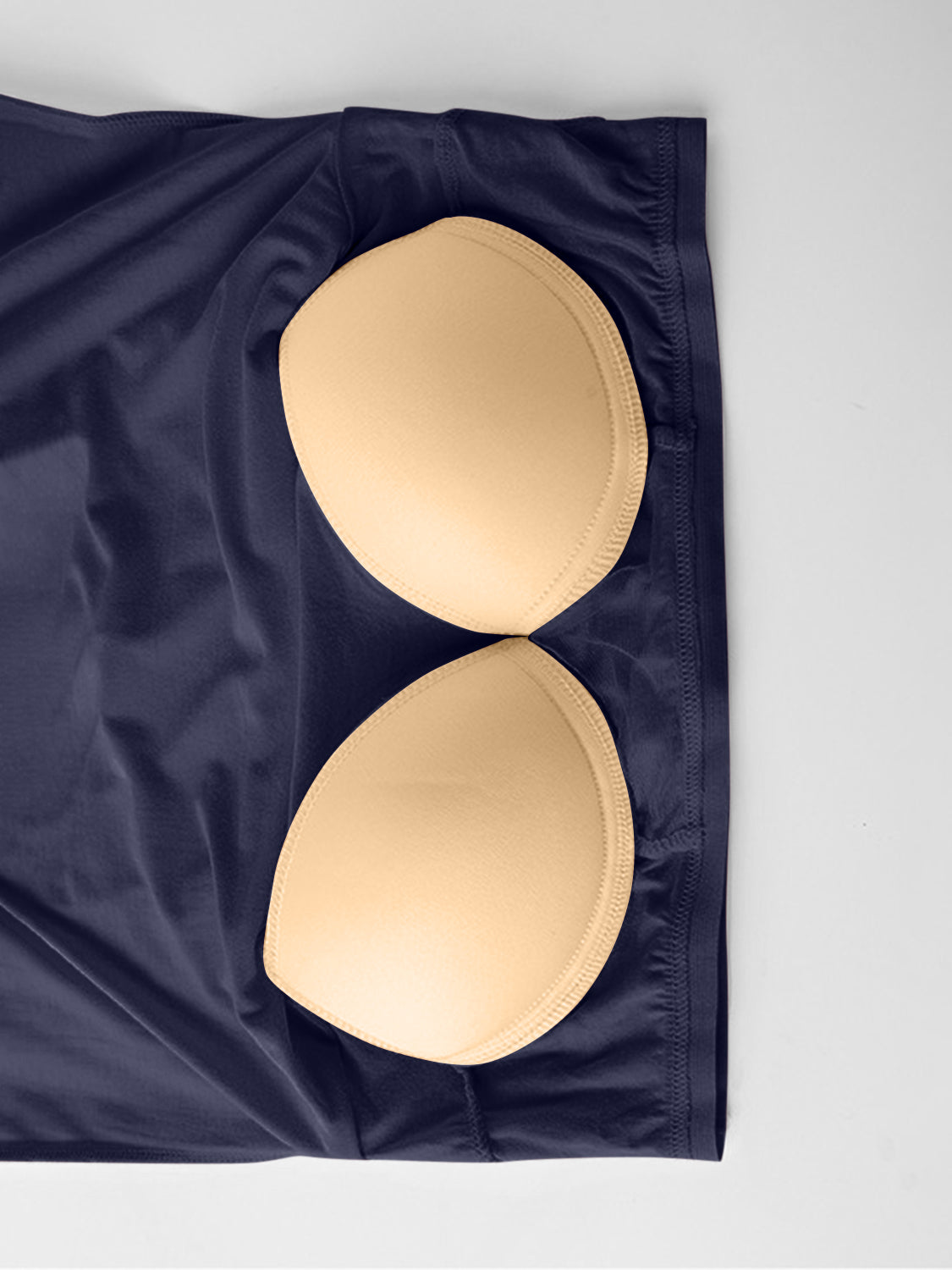 Round Neck Wide Strap Mini Tank Dress with Bra - Classique Collection