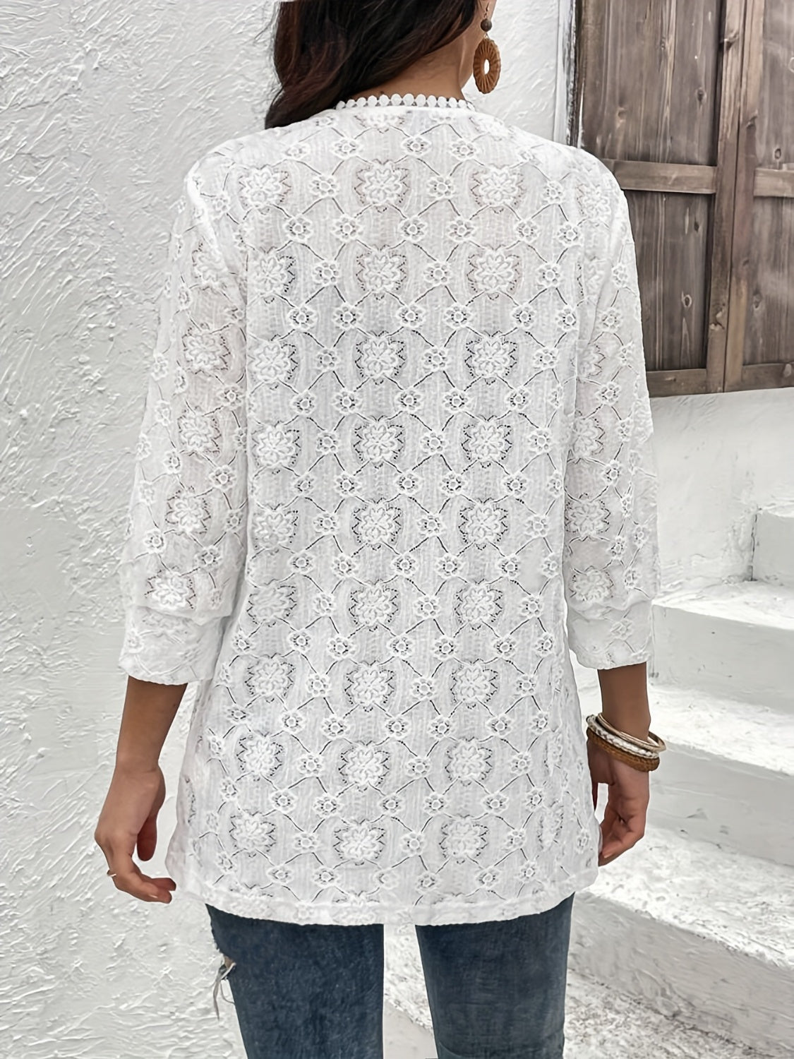 Lace Open Front Cover Up - Classique Collection