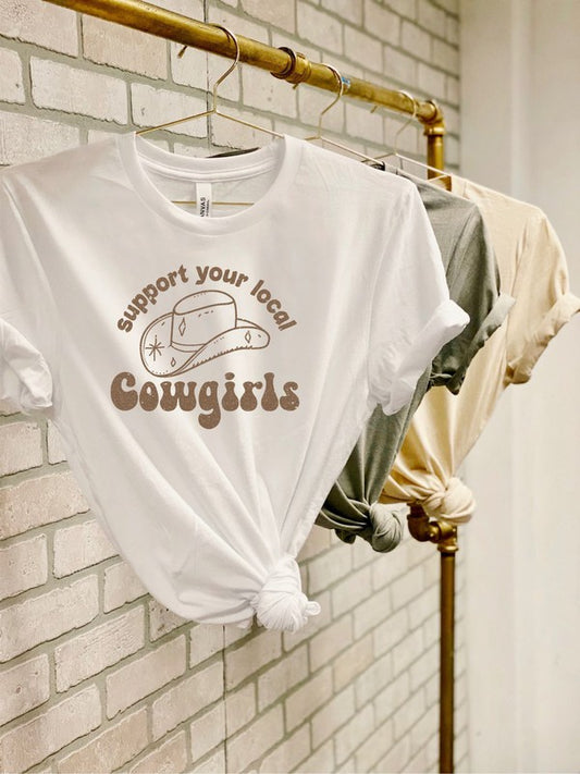 Support Your Local Cowgirls Graphic Tee - Classique Collection