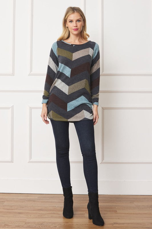 Shirred Side Accent Top - Classique Collection