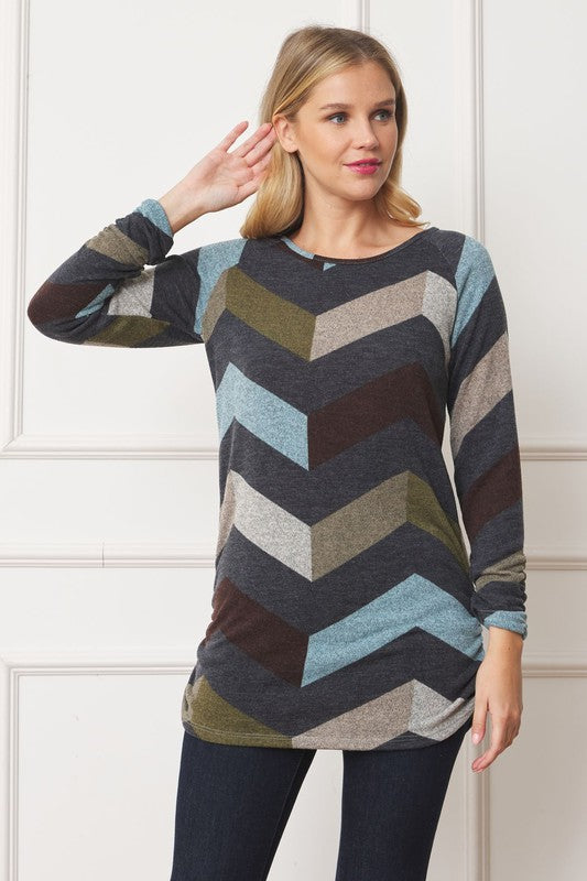 Shirred Side Accent Top - Classique Collection