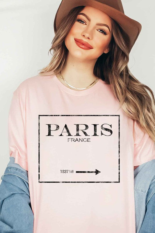 PARIS FRANCE GRAPHIC TEE / T-SHIRT - Classique Collection