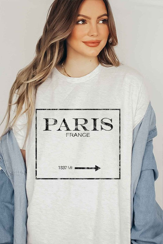 PARIS FRANCE GRAPHIC TEE / T-SHIRT - Classique Collection
