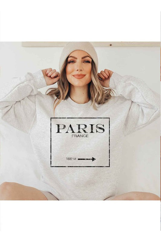 PARIS FRANCE GRAPHIC SWEATSHIRT - Classique Collection