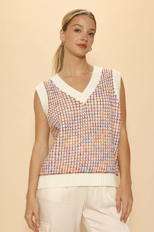 Multicolor knit vest - Classique Collection