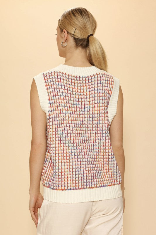 Multicolor knit vest - Classique Collection
