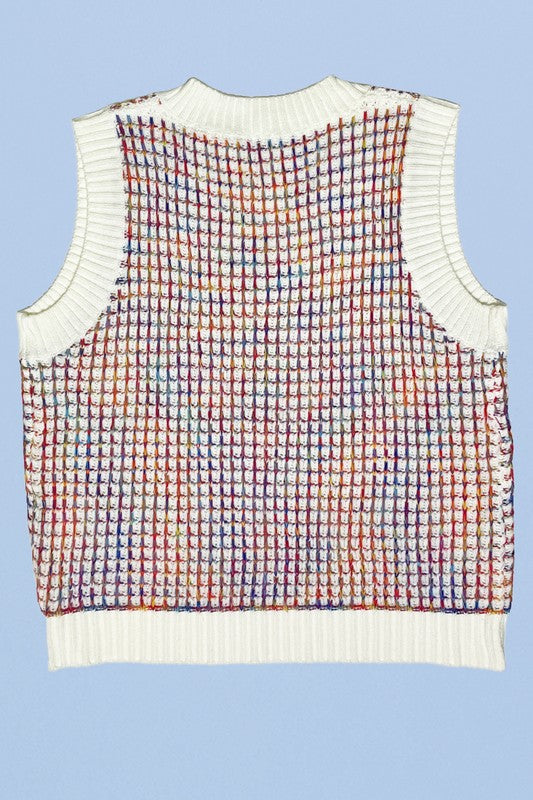Multicolor knit vest - Classique Collection