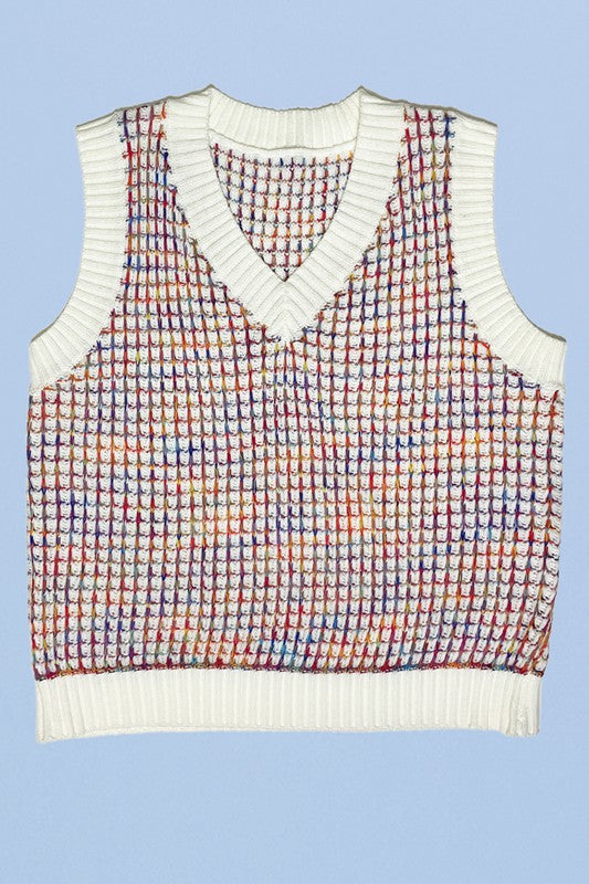 Multicolor knit vest - Classique Collection
