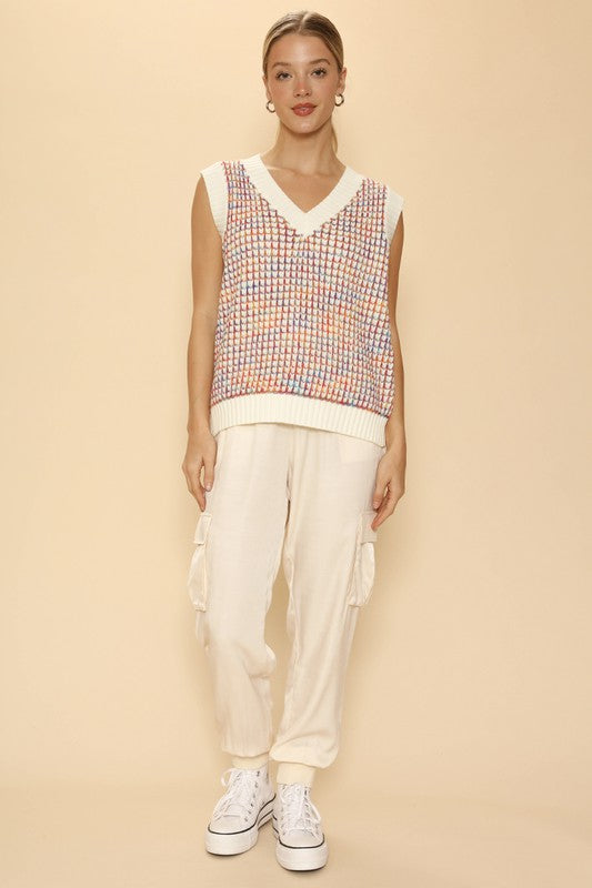 Multicolor knit vest - Classique Collection