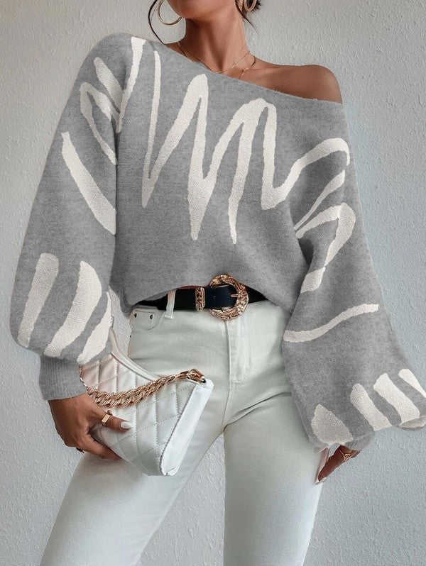 Oversized balloon sleeve sweater - Classique Collection