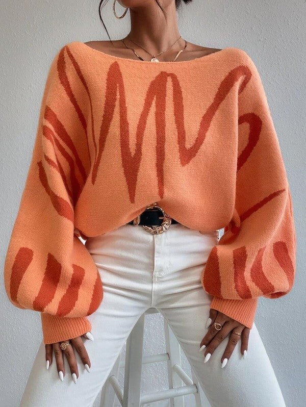Oversized balloon sleeve sweater - Classique Collection