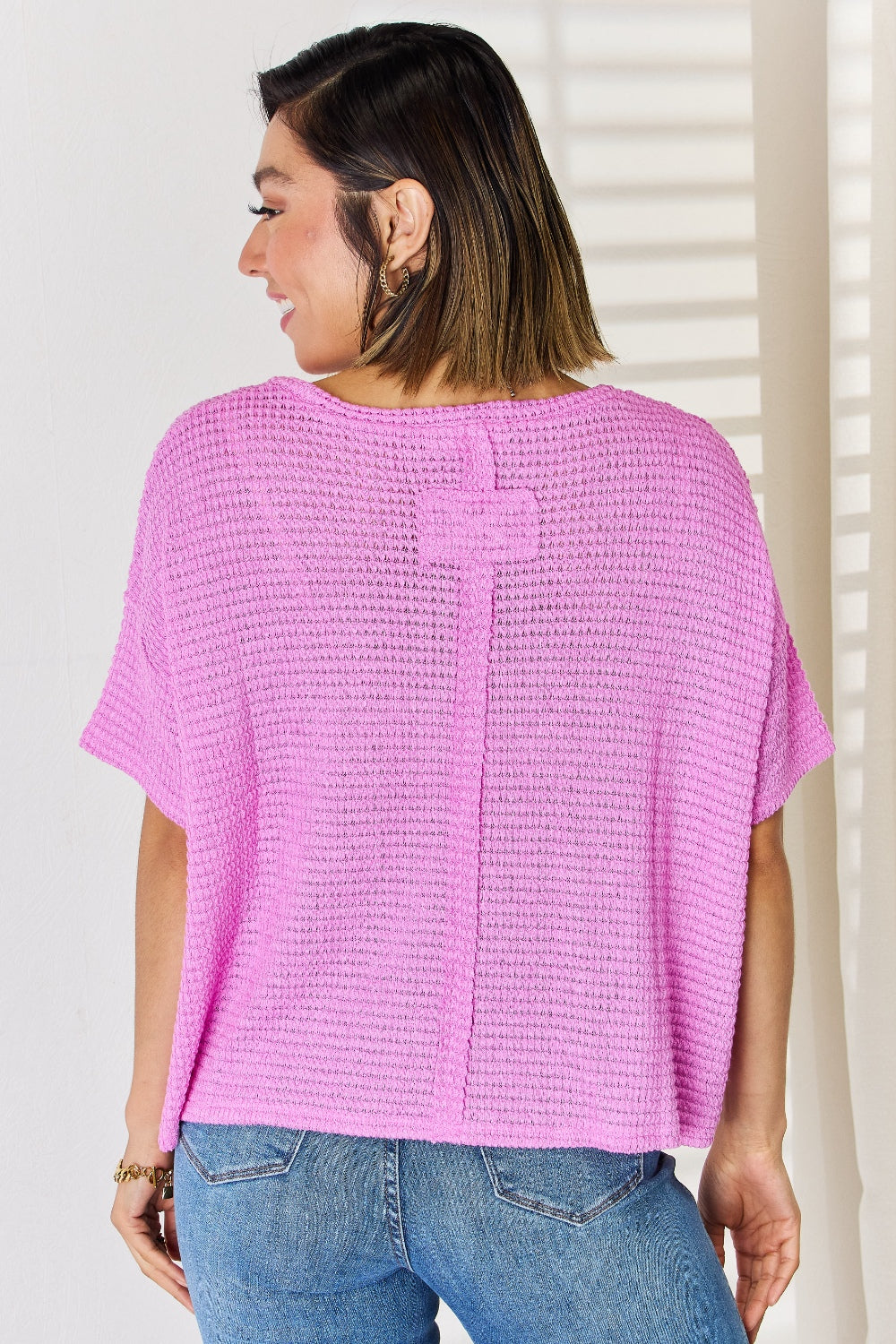 Zenana Full Size Round Neck Short Sleeve Top - Classique Collection