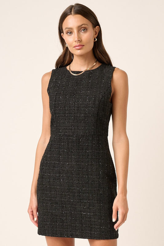 Mittoshop Tweed Sleeveless Mini Dress - Classique Collection