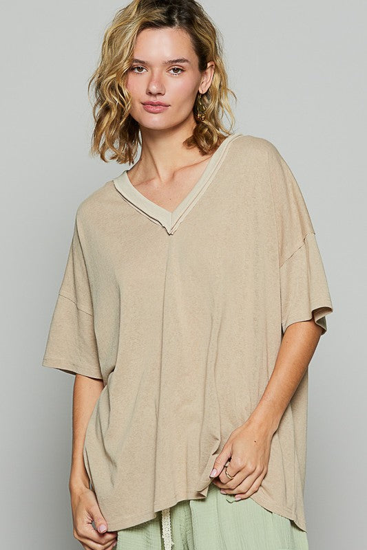 POL V-Neck Half Sleeve T-Shirt - Classique Collection