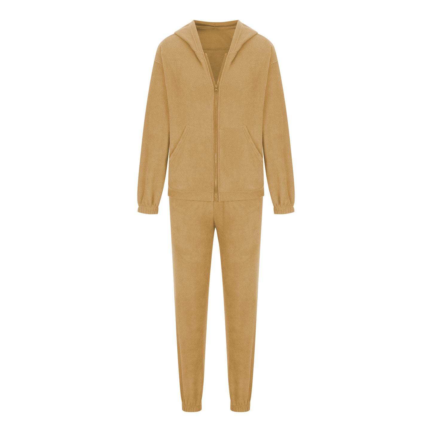 Zip Up Long Sleeve Hoodie and Joggers Set - ClassiQ