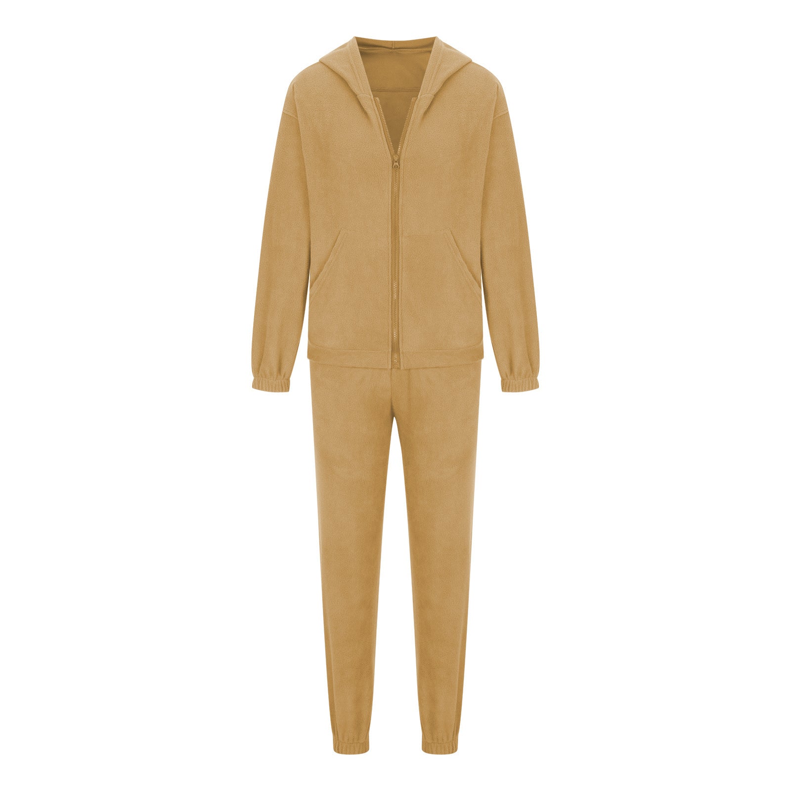 Zip Up Long Sleeve Hoodie and Joggers Set - ClassiQ
