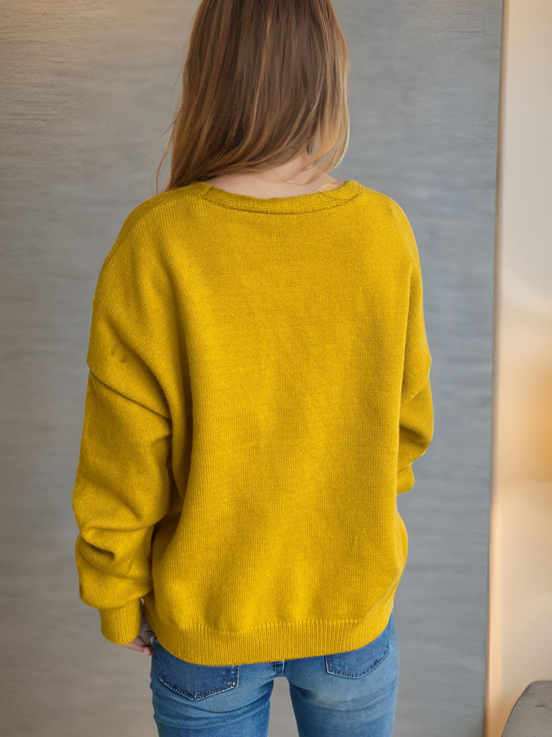 Daisy Button Up V-Neck Cardigan - ClassiQ