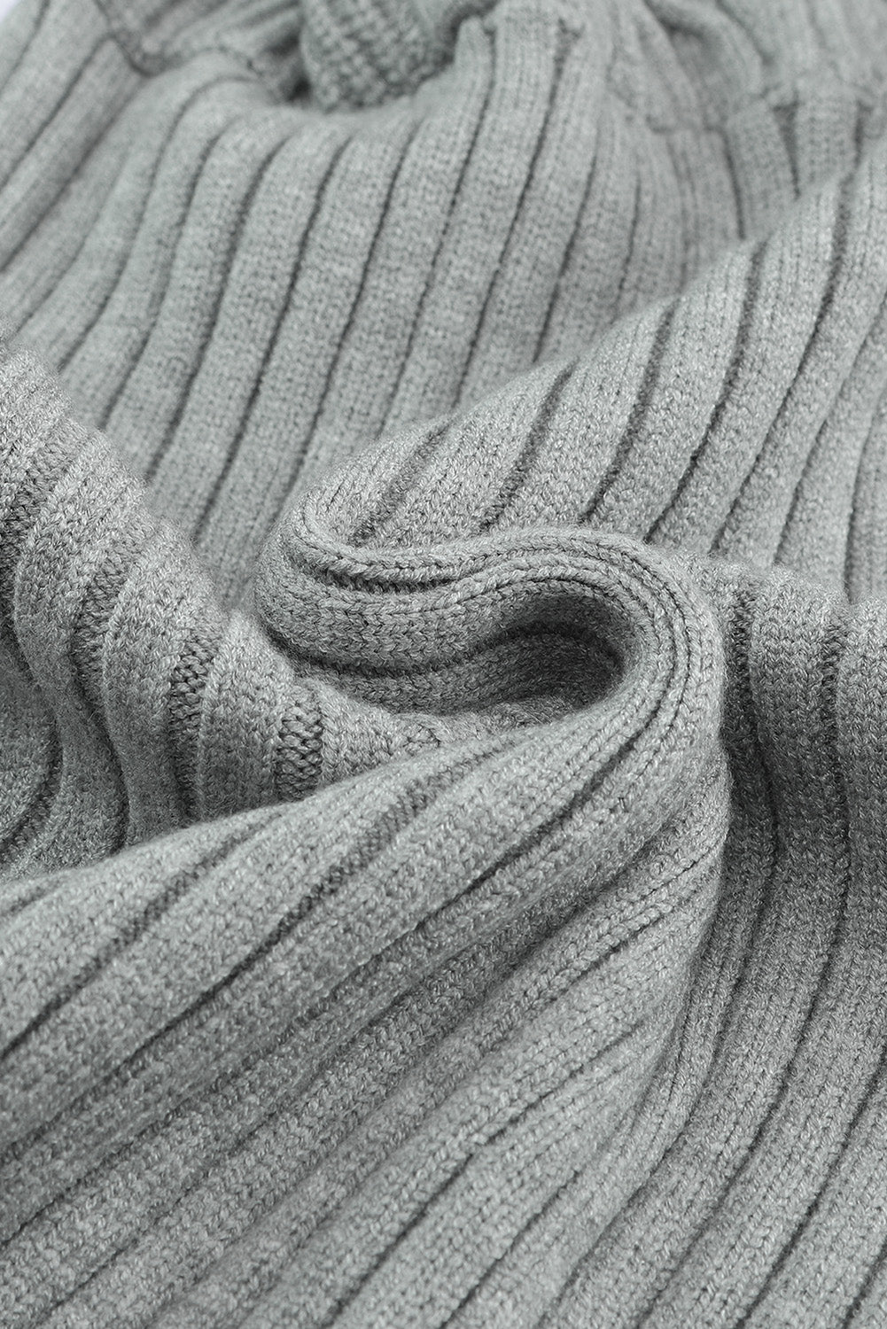 Cable-Knit Surplice Lantern Sleeve Sweater Dress - Classique Collection