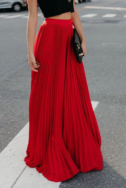Pleated maxi skirt - Classique Collection