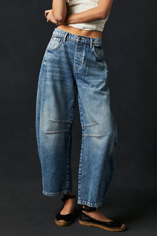 Wide Leg Jeans with Pockets - Classique Collection