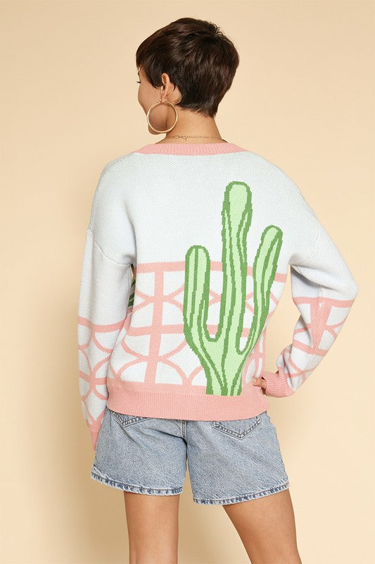 Cactus resort knit cardigan - Classique Collection