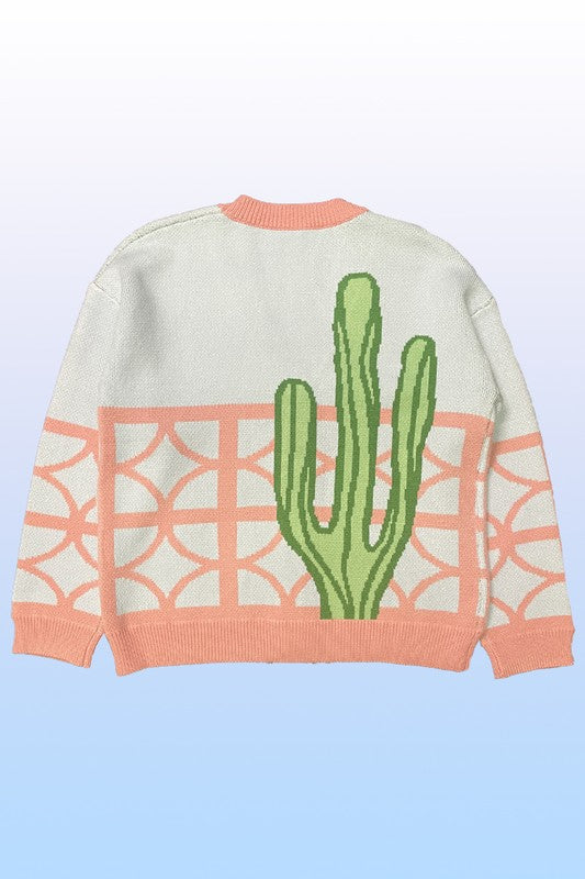 Cactus resort knit cardigan - Classique Collection