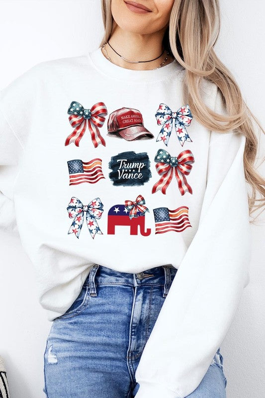 Coquette Trump Graphic Plus Fleece Sweatshirts - ClassiQ