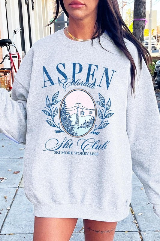 Aspen Ski Club Graphic Plus Sweatshirt - ClassiQ