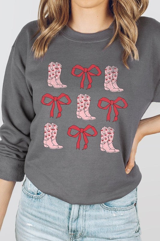Cowgirl Valentine Graphic Plus Sweatshirt - Classique Collection