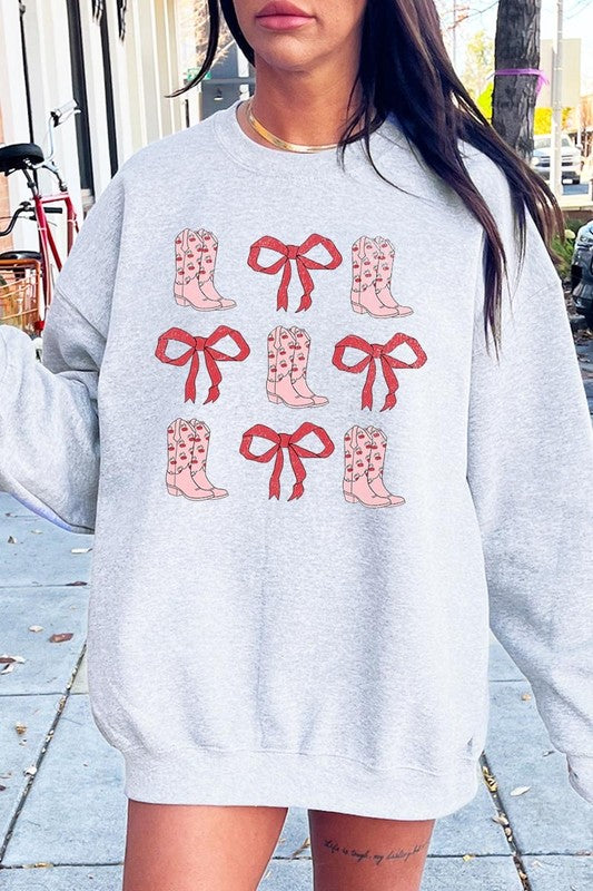 Cowgirl Valentine Graphic Plus Sweatshirt - Classique Collection