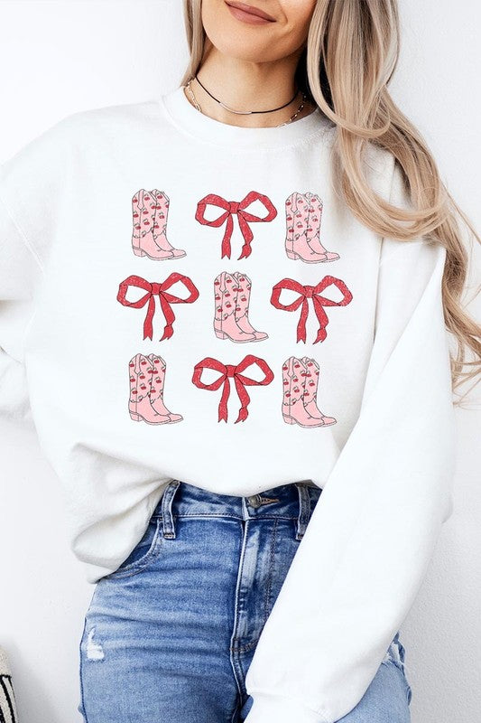 Cowgirl Valentine Graphic Plus Sweatshirt - Classique Collection