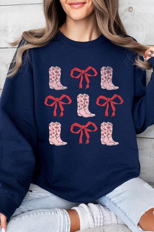 Cowgirl Valentine Graphic Plus Sweatshirt - Classique Collection