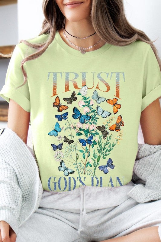 Trust God's Plan Christian Graphic Plus Tee - Classique Collection