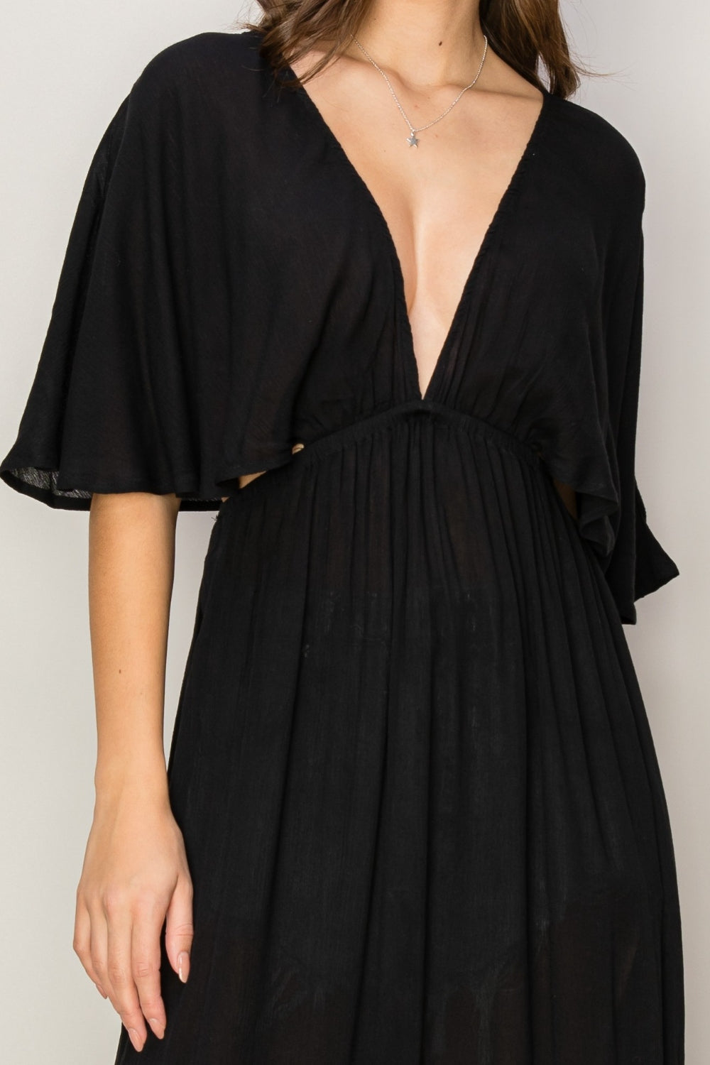 HYFVE Tie Back Maxi Split Cover Up Dress - Classique Collection