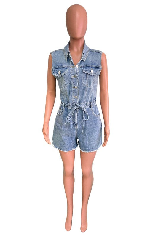 WOMEN FASHION DENIM ROMPERS - Classique Collection