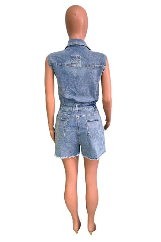 WOMEN FASHION DENIM ROMPERS - Classique Collection
