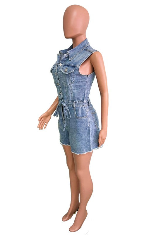 WOMEN FASHION DENIM ROMPERS - Classique Collection
