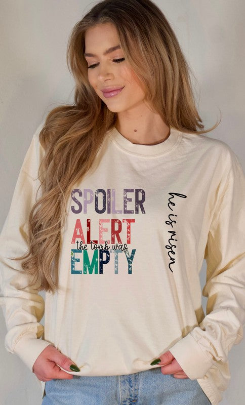 Spoiler Alert the tomb was empty Long Sleeve Tee - Classique Collection