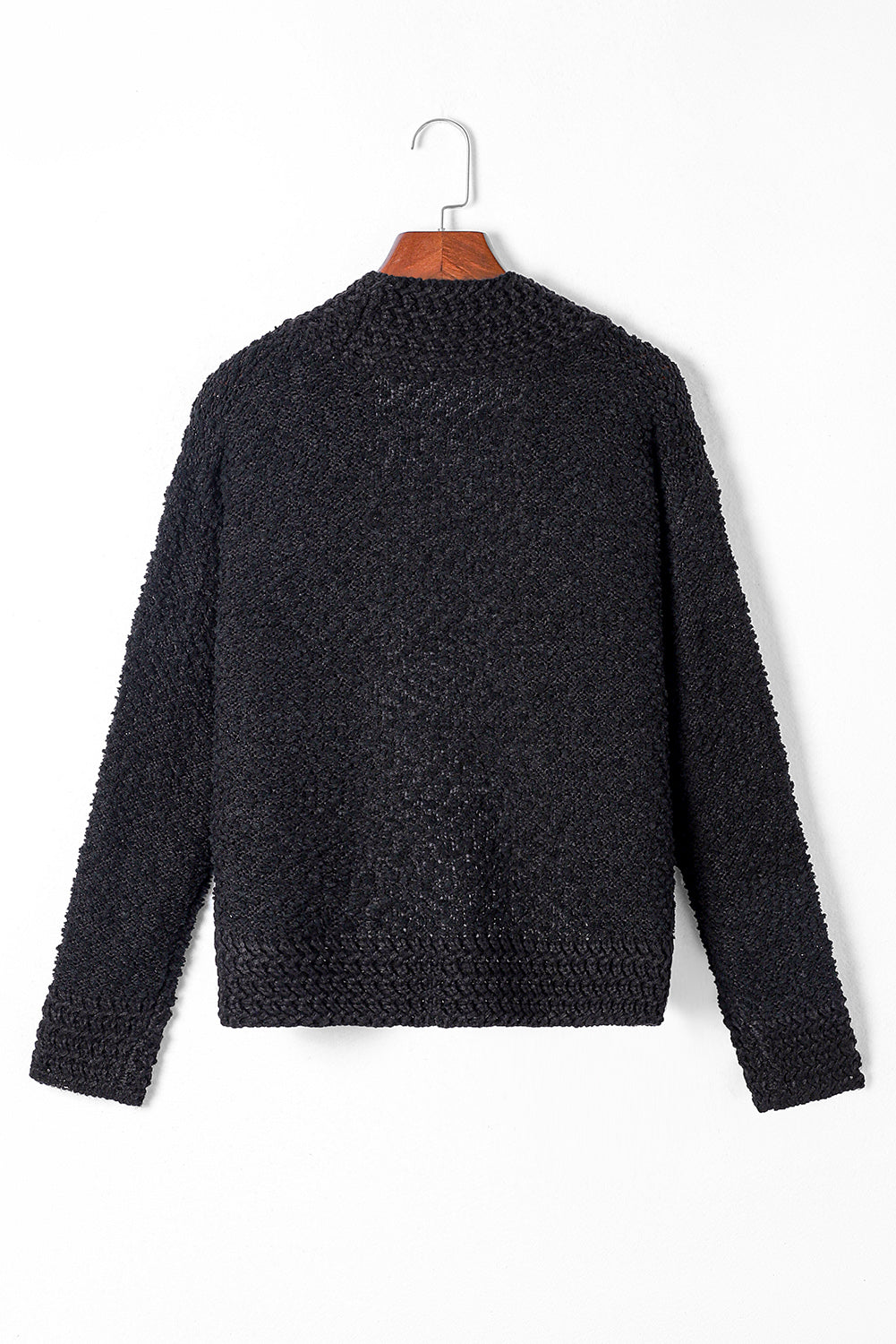 Solid Color Open Front Cardigan - Classique Collection