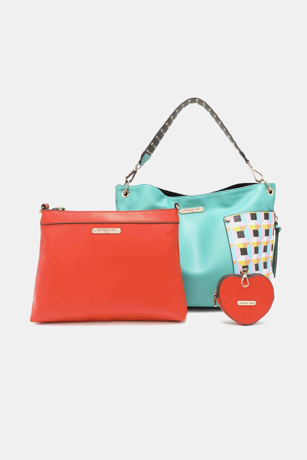 Nicole Lee USA Quihn 3-Piece Handbag Set - ClassiQ
