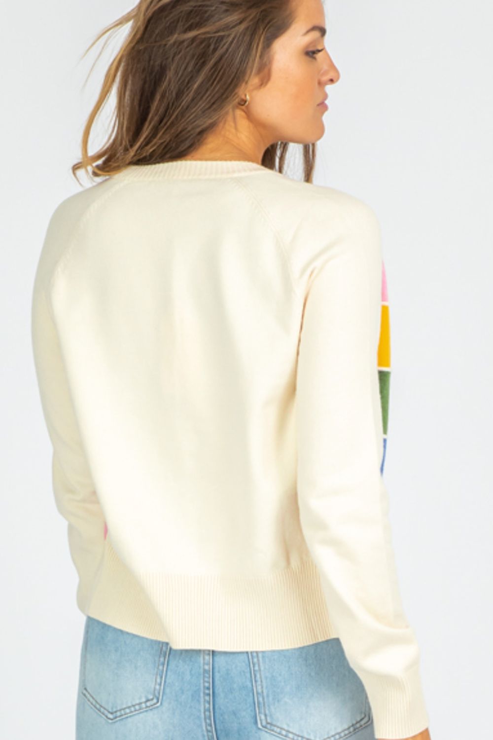 Contrast Button Down Long Sleeve Cardigan - ClassiQ