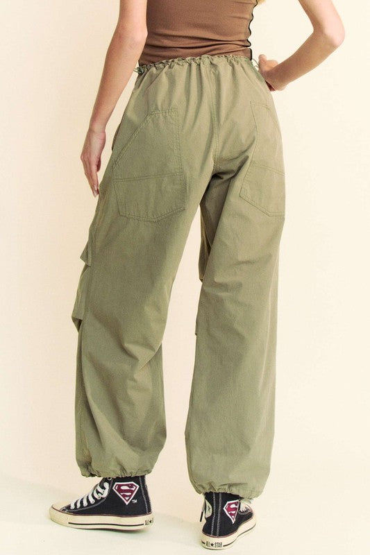 Davi & Dani Drawstring Baggy Pants with Pockets - Classique Collection