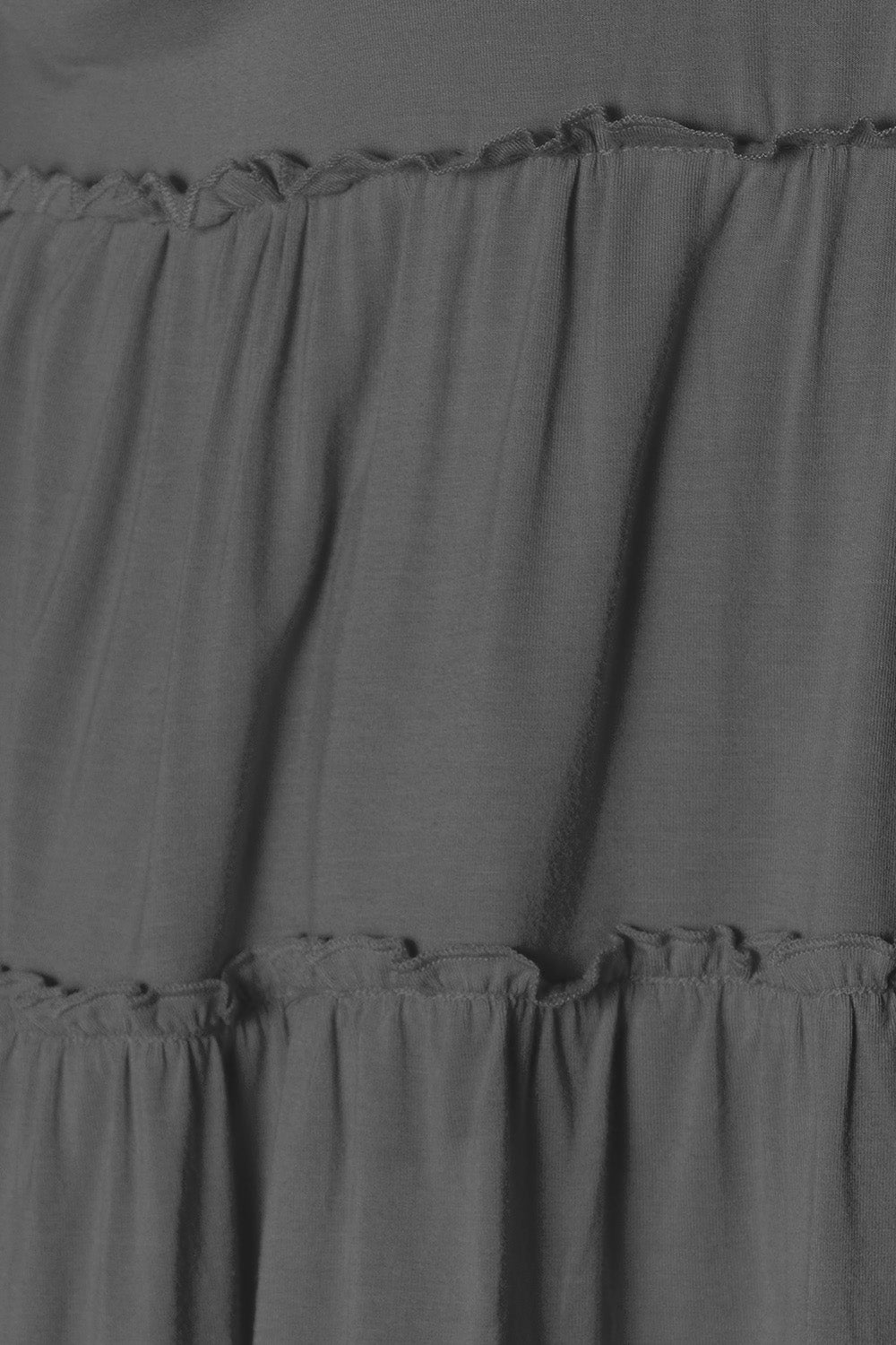 Double Take Half Button Long Sleeve Ruffle Hem Blouse - Classique Collection