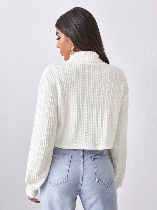 Turtleneck Long Sleeve Top - Classique Collection
