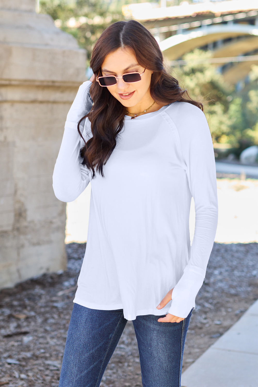 Basic Bae Full Size Round Neck Long Sleeve T-Shirt - Classique Collection
