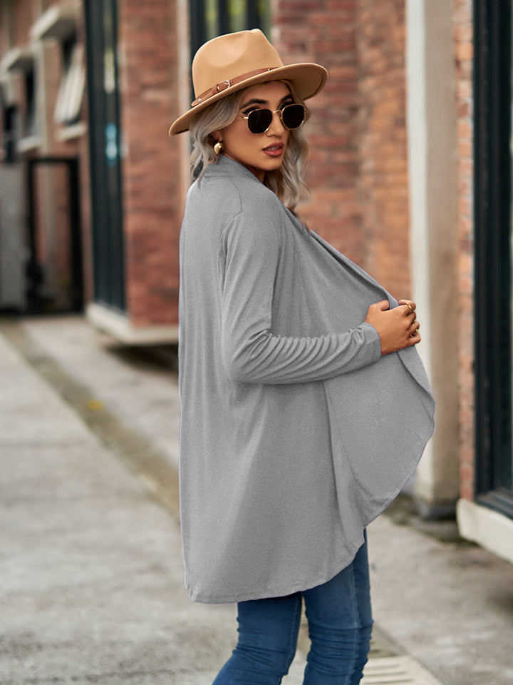 Open Front Long Sleeve Cardigan - Classique Collection