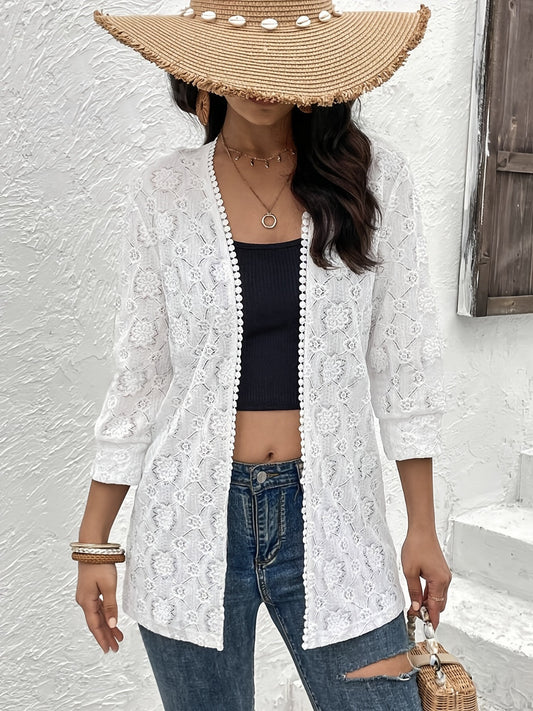 Lace Open Front Cover Up - Classique Collection