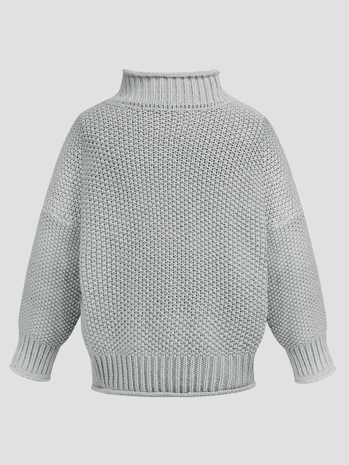 Turtleneck Long Sleeve Sweater - ClassiQ