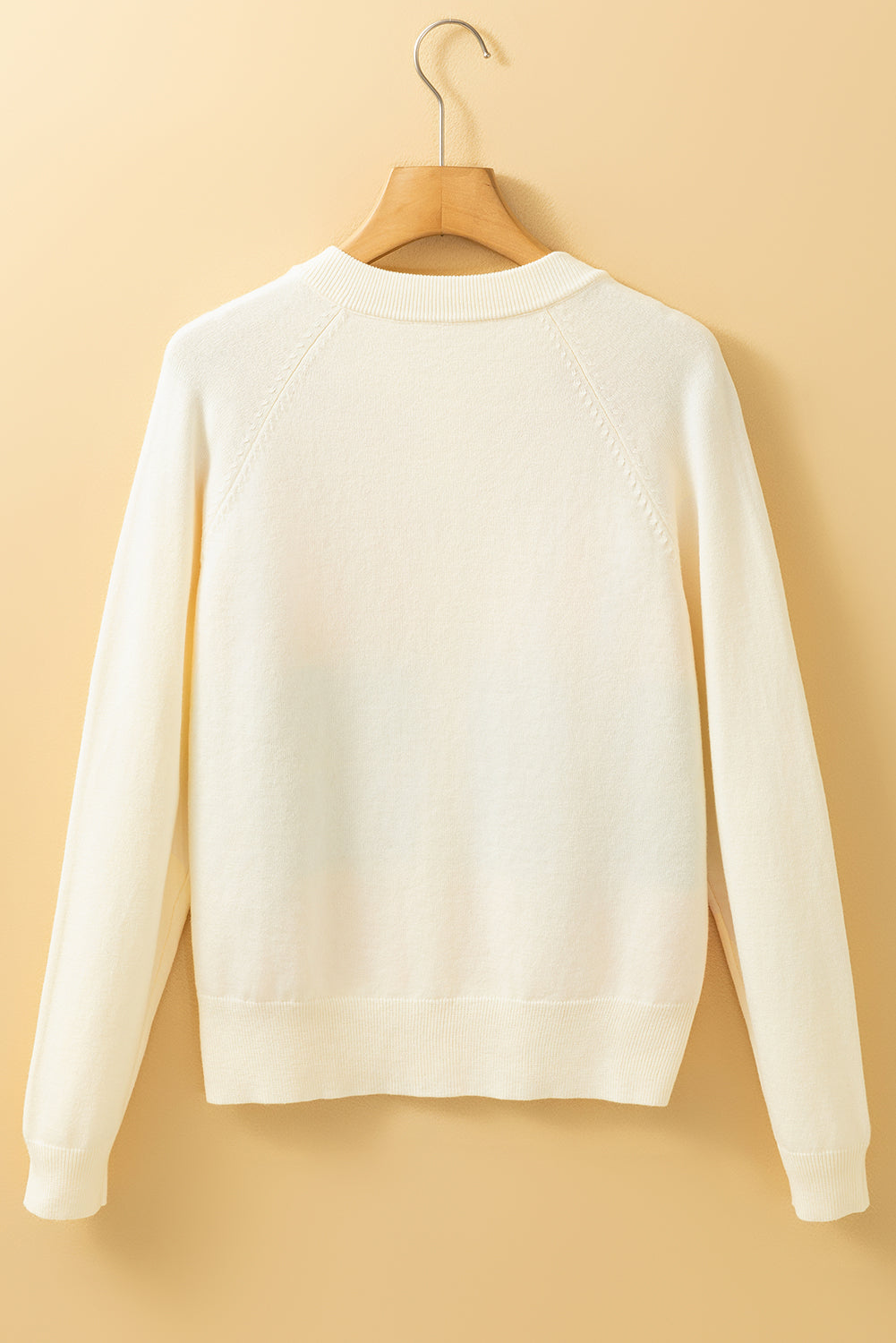 Contrast Button Down Long Sleeve Cardigan - ClassiQ