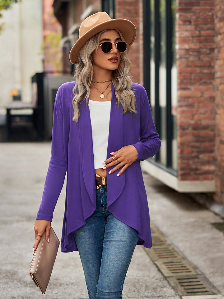 Open Front Long Sleeve Cardigan - Classique Collection